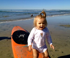 Up and coming "stand up paddler".... after her Tutu's heart!